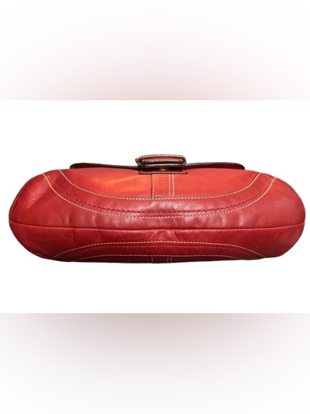 Coach F10910 Y2K Medium Soho Flap Shoulder Bag (Red) - EUC - Picture 8 of 11